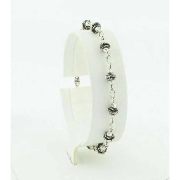 Sterling Silver Link Bracelet 7 1/4 inch - Picture 5 of 9